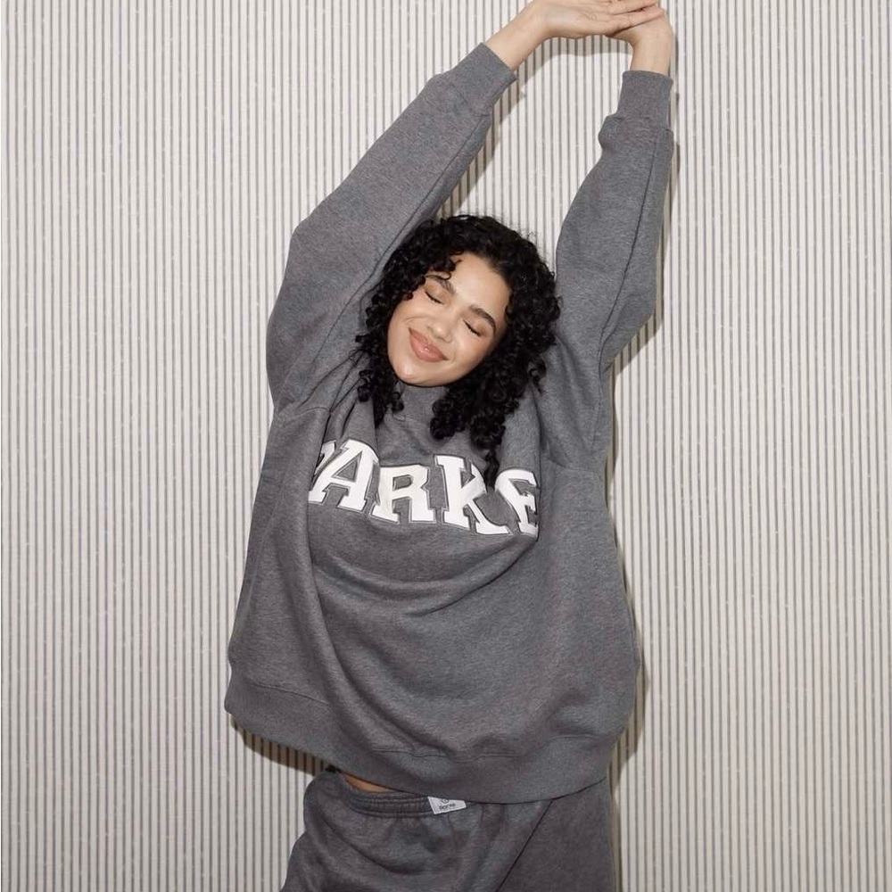 Parke Gray Crew Neck Sweater Relaxed Fit